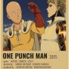 Vintage Japanese Anime One Punch Man Poster Retro Kraft Paper Posters Wall Sticker Home Decor Living 10 - One Punch Man UK Store