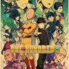 Vintage Japanese Anime One Punch Man Poster Retro Kraft Paper Posters Wall Sticker Home Decor Living - One Punch Man UK Store