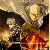 Vintage Japanese Anime One Punch Man Poster Retro Kraft Paper Posters Wall Sticker Home Decor Living 24 - One Punch Man UK Store