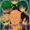 Vintage Japanese Anime One Punch Man Poster Retro Kraft Paper Posters Wall Sticker Home Decor Living 34 - One Punch Man UK Store