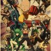 Vintage Japanese Anime One Punch Man Poster Retro Kraft Paper Posters Wall Sticker Home Decor Living 8 - One Punch Man UK Store